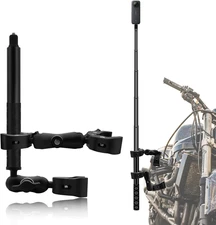 Motorcycle Mount Kit with 47" Invisible Selfie Stick Compatible for Insta 360 X5