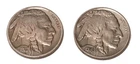 2pc 1920 and 1936 Buffalo Nickels