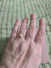 Original Pandora Ring Vergoldet Perle Gr. 58