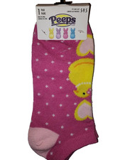 Peeps Ankle Socks Size 5-9.5 Chicks What a fun way to celebrate Easter anytime