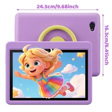 2026 New Kids Tablet 10 inch Android 16 Tab 24GB 128GB IPS Wifi 6 Green / Purple