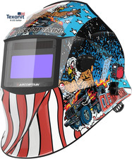 Large Viewing Screen Welding Helmet, 1/1/1/1 Top Optical Clarity Auto Darkening