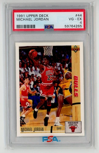 1991 Upper Deck #44 Michael Jordan Chicago Bulls NBA Card PSA 4