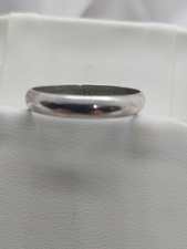Vintage Sterling Silver Ring Sz10.75 Wide Wedding Band 2.6 Gr M/F