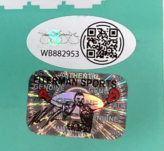 Mike Tyson Signed Framed 8x10 Punch Out Photo w/ Nintendo Controller JSA QR Holo - Image 2 of 2