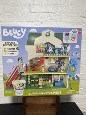 Bluey  s Lets  s Play Chef Supermarket Playset 22 piece set 2 Figure Sounds
