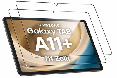 2x Samsung Galaxy Tab A11+ / A11 Plus Panzerfolie Schutzglas Echt Hart 9H Glas