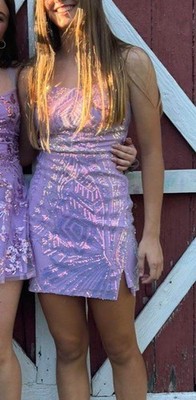 lavender sequin dress for women by Midnight Dolls