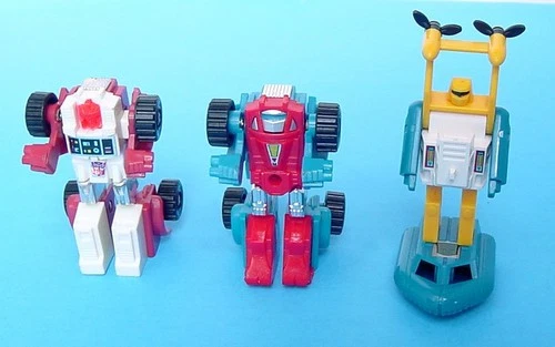 1980s HASBRO TRANSFORMERS AUTOBOT MINIBOTS SWERVE GEARS SEASPRAY FIGURES