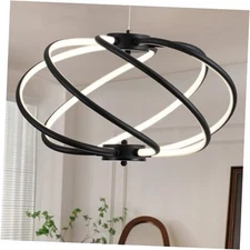  Modern Chandelier LED Chandeliers Dining Room 3000K-6000K B-6-Light Black
