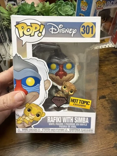 Funko Pop! Disney Rafiki with Simba Diamond Hot Topic #301