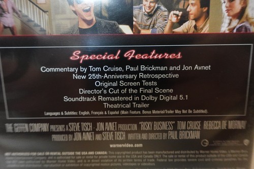 Risky Business (Tom Cruise) DVD - Picture 3 of 5