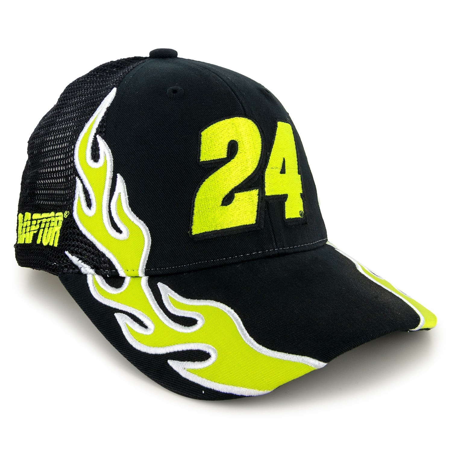 William Byron 2025 Flame #24 Mesh Hat Black