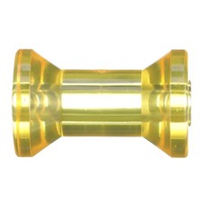 Attwood 11317-1 Boat Trailer Spool/Keel Polymer Roller, 5 Inches 4.5", Yellow