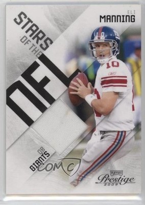 2009 Playoff Prestige Stars of the NFL Materials 82/100 Eli Manning #4 06pr