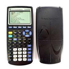 Texas Instruments TI-83 Plus Graphing Calculator Black w/ Cover Tested  Works