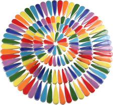 200G Petal Droplet Shaped Ceramic Mosaic Tiles for Crafts, Vibrant Colors, Ceram