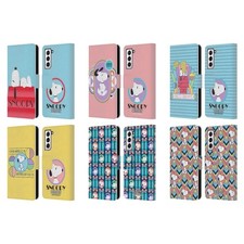 FUNDA BILLETERA LIBRO CUERO SUEÑOS PEANUTS SNOOPY DECO PARA TELÉFONOS SAMSUNG 4