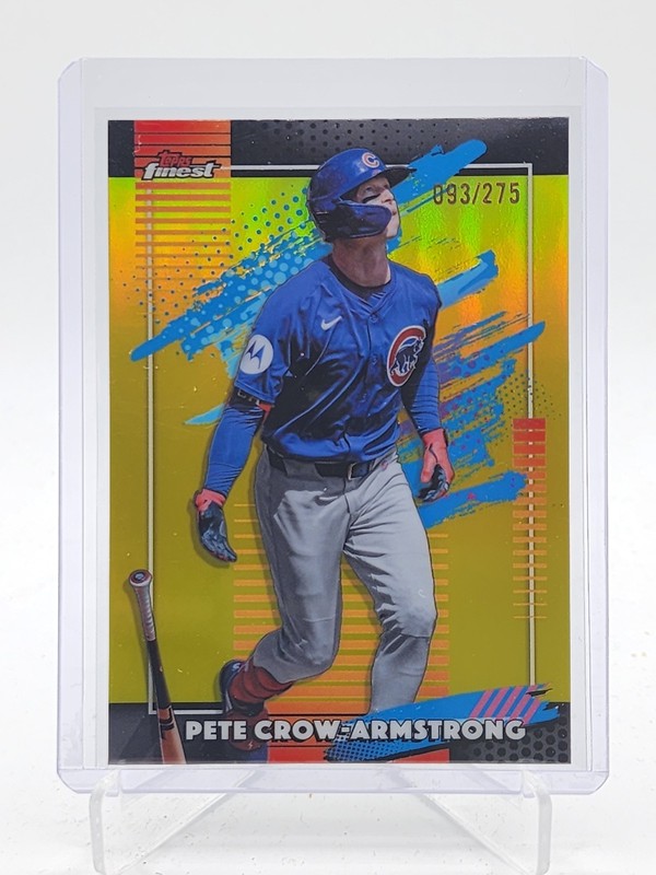 PETE CROW-ARMSTRONG 2026 TOPPS FINEST UNCOMMON YELLOW REFRACTOR /275 #189 Q6230