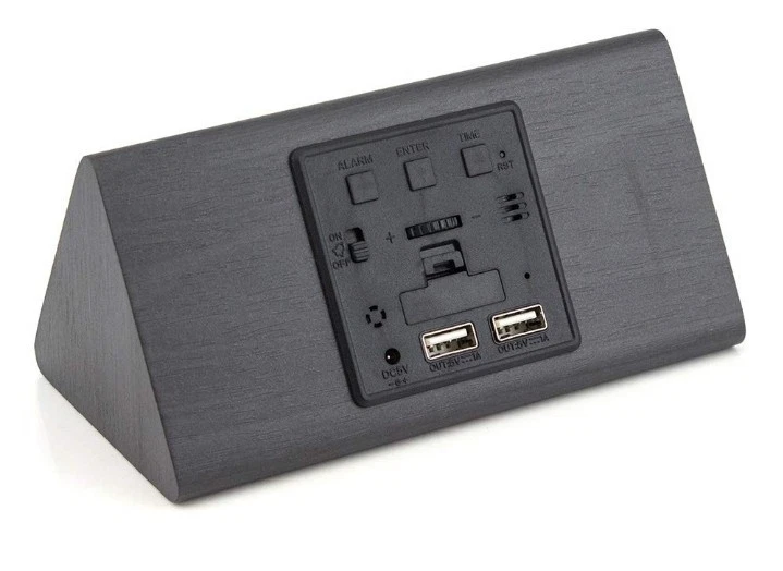 Wooden Alarm Clock, Smart LED Digital Clock for Bedroom/desks, ..............287 - Image 3 of 4