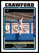 Carl Crawford 2005 Topps #42 Devil Rays MLB READ FREE SHIPPING AutographDen
