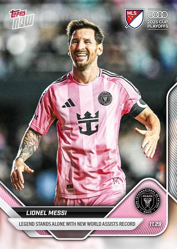 2025 Topps Now MLS #139 Lionel Messi Inter Miami CF - QTY