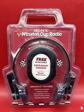 Sony SRF-R7 AM/FM Stereo Radio Headphones Winston Cup Motor Sports NASCAR 1987