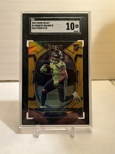 2022 Panini Select Kenneth Walker III #2 Gold Prizm 9/10 JERSEY MATCH 🔥SB MVP🔥
