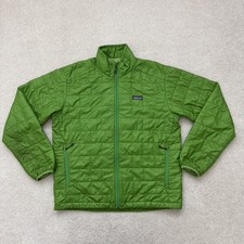 Patagonia Nano Puff Jacket Men's Medium Green Full Zip Puffer Outdoor 2011