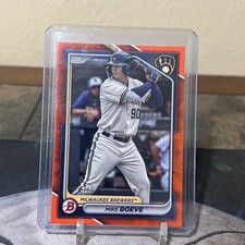 2024 Bowman #BCP-138 Mike Boeve Prospects Orange Refractor /25 Brewers