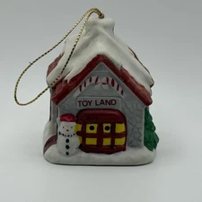 J.S.N.Y.  Porcelain Christmas Toy Land Ornament Bell