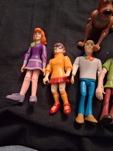 5 Scooby-Doo Hanna Barbera Figures Complete Shaggy Fred Velma Daphne - Picture 4 of 5