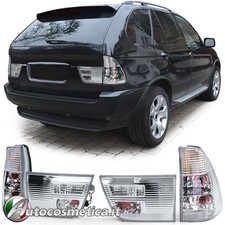 SET RÜCKLEUCHTEN RAUCHGRAU SILBER CHROM FÜR BMW E53 1999-2005