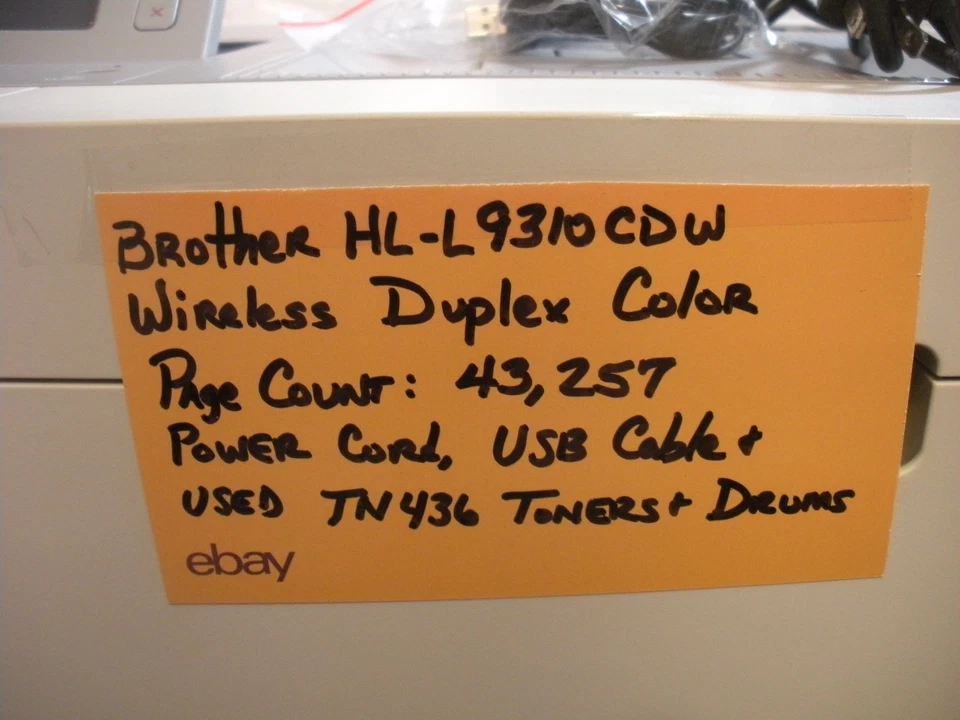 Brother HL-L9310CDW Wireless Duplex Color Printer Page Count 43,257 - Image 2 of 4