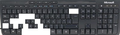 ST100 Eine Taste Ersatztaste für Tastatur Microsoft Wired Keyboard 600, 1576