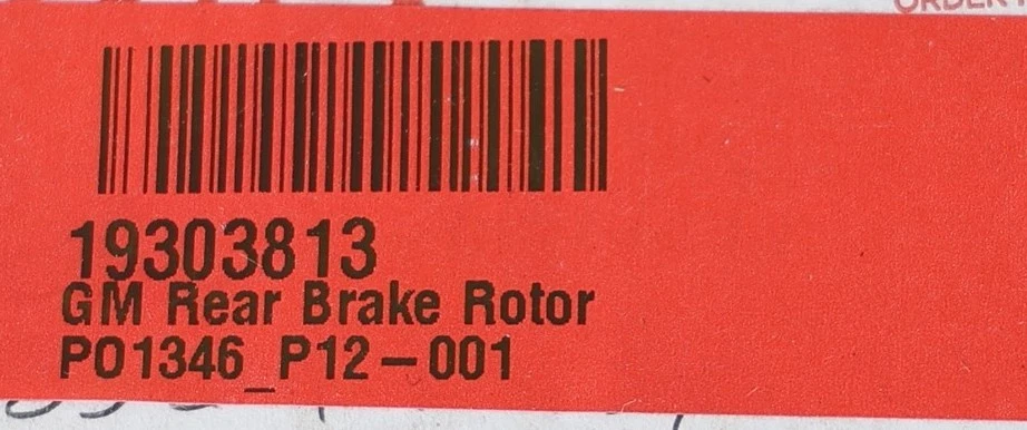 Nuevo rotor de freno de disco trasero OEM GM 19303813 Cadillac DTS 06-08 Buick Lucerne 06-11 Foto 3 de 4