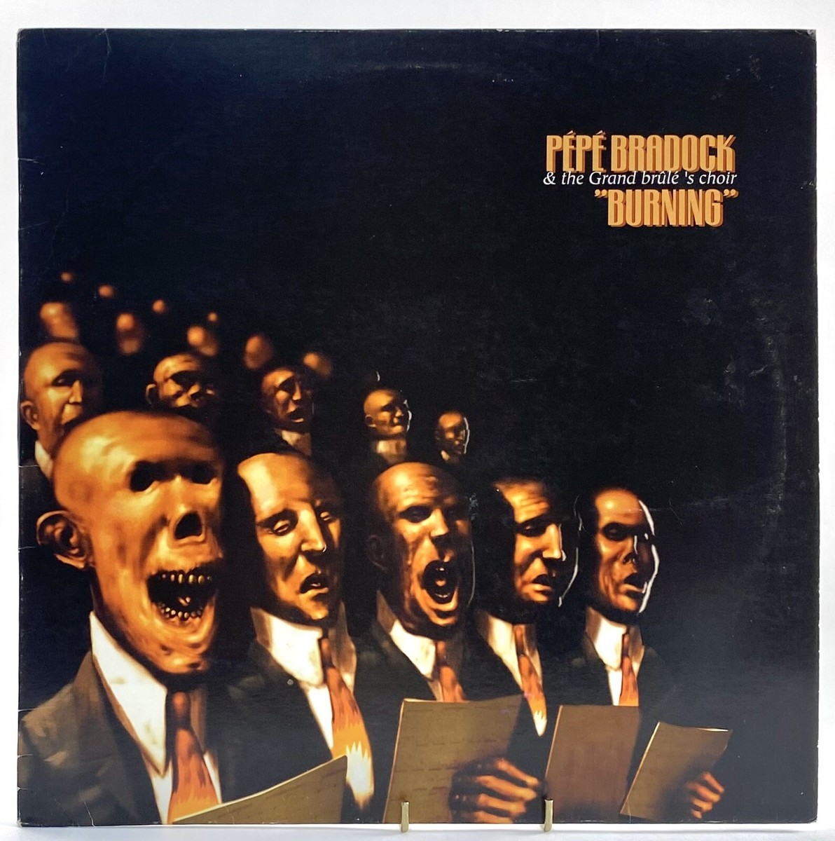 激レア　Pepe Braddock Burning レコード Pépé Bradock Grand Brûlé's Choir BURNING 1999 LP VG+ FRANCE