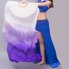 1pc 1.2M/1.5M/1.8M Bamboo Fan Dance Fan Right Hand Women Belly Dance Fan