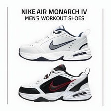 Nike Air Monarch IV WIDE 4E Regular Men Red/White/Black-White/Metallic Silver