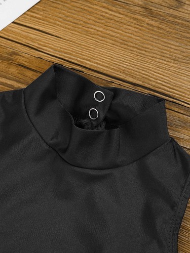 Girls Sleeveless Backless Ballet Dance Leotard Mock Neck Gymnastics Bodysuit - 第 52/54 張圖片