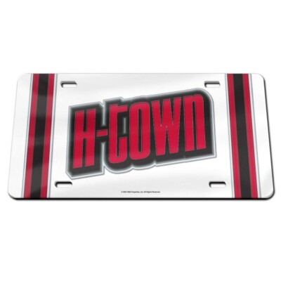 HOUSTON ROCKETS SPECIALTY ACRYLIC MIRRORED CAR LICENSE PLATE NBA | eBay