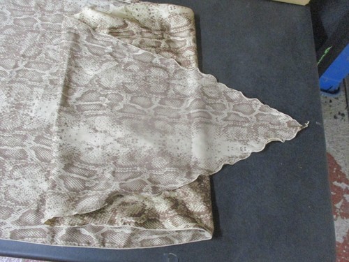 2 Scarves, Collection Eighteen Neck Scarf Snake Skin Pattern, Black with Flowers - Picture 8 of 11