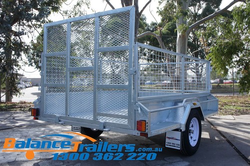 8×5 HOT DIP GALVANISED FULLY WELDED TIPPER BOX TRAILER 600MM CAGE & 1,290mm RAMP - Picture 6 of 12