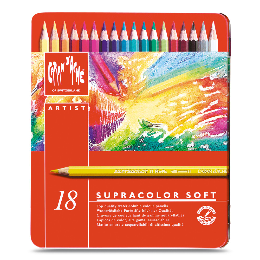 Caran d'Ache spline color soft 18 colors 3888-318 - Image 5
