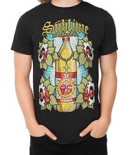 SUBLIME 40 OZ. BOTTLE TO FREEDOM -LBC- T-Shirt NWT Rock Band 100 Authentic