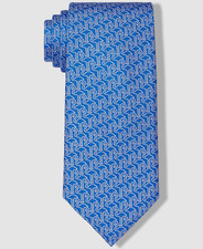 Tommy Hilfiger Men Blue Silk Flamingo Pointed Classic Neck Tie Size 57x3