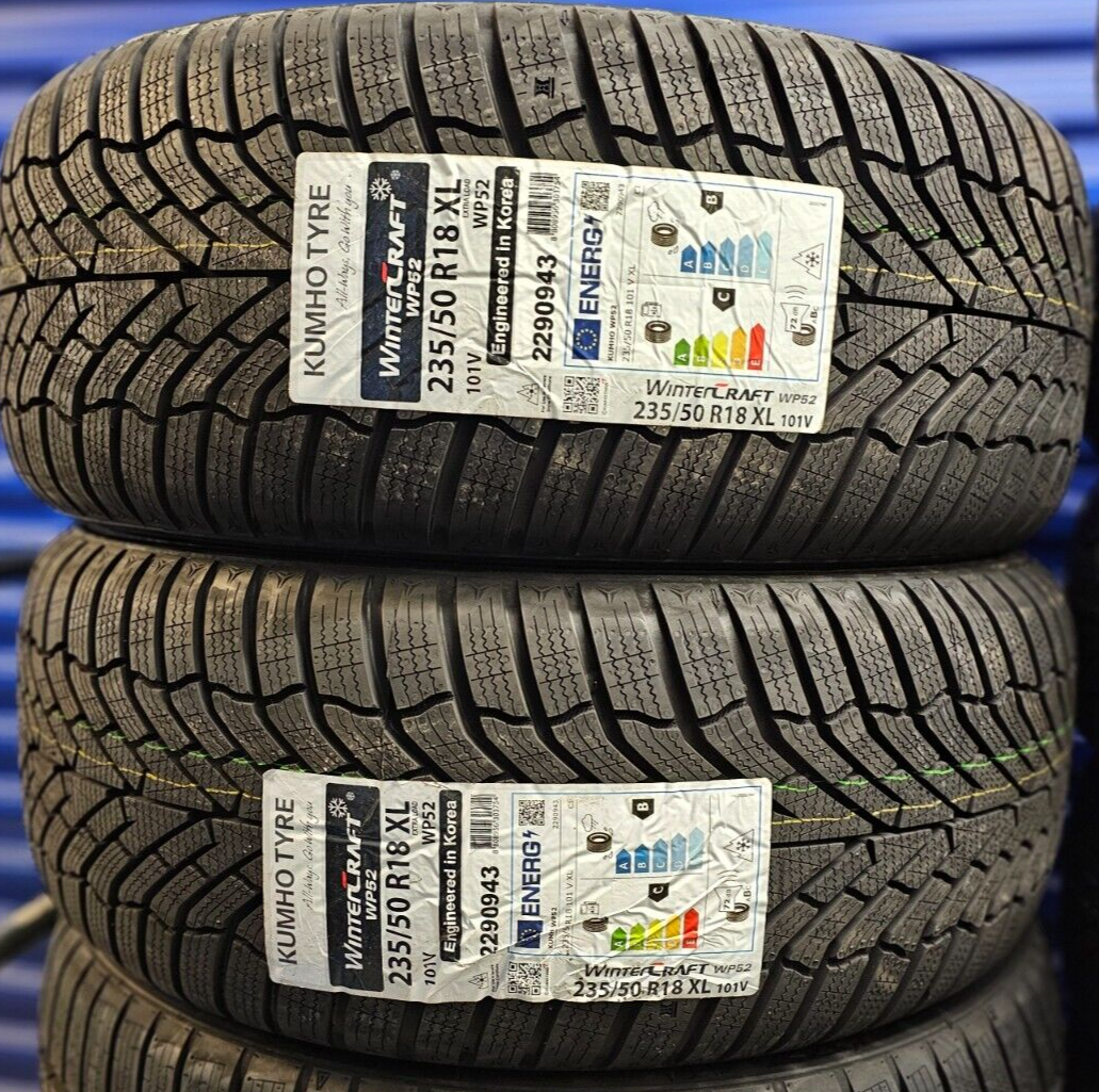 2X KUMHO WP52 WINTER 235/50 ZR18 XL 101V SNOW/ICE TYRES 235 50 18