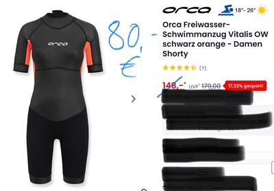 Neopren SchwimmShorty Damen neu