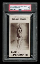 PSA 5  JOSEPHINE BAKER  1931 Pernod Colonial Exposition Card #70 SENSATIONAL