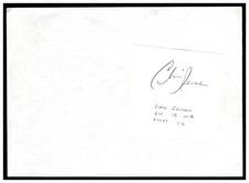 CHRIS JENSEN CUT AUTOGRAPH RANGERS FLYERS 1980'S 90'S NHL HOCKEY PLAYER CANADA